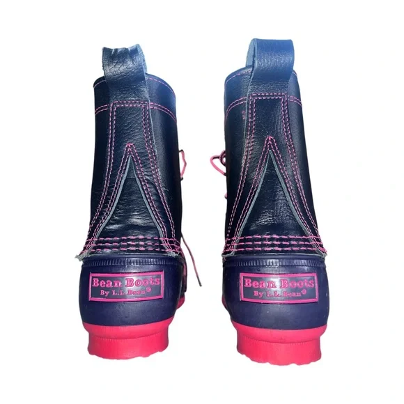 ⭐ L.L. Bean Duck Boots | Pink & Navy | Lightly Used ⭐ - Picture 7 of 12
